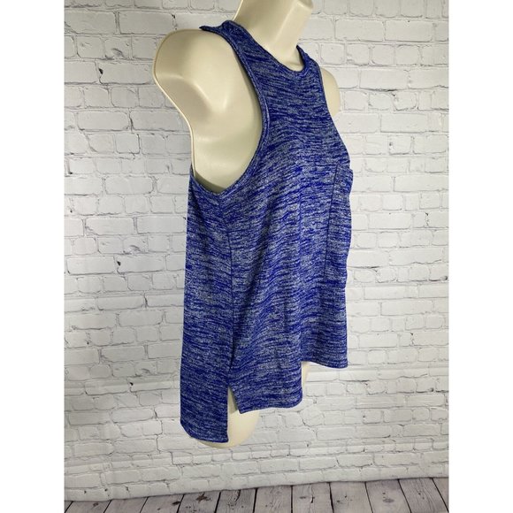 Rag & Bone Blue White Pullover Sleeveless Knit Front Pocket Athletic Tank Top S - Picture 2 of 9